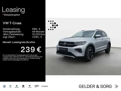 Neu VW T-Cross R-line 116 PS (85 kW) 2026 Reflexsilber metallic SUV