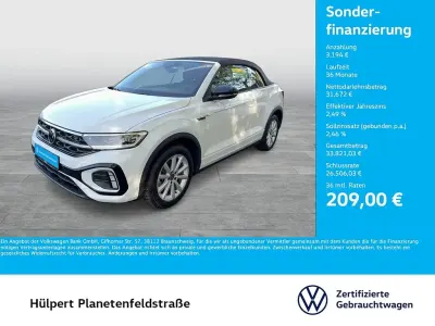 Gebraucht VW T-Roc Cabriolet R-line 150 PS (110 kW) 2025 Weiß Cabrio
