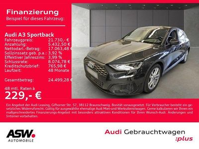 Usata Audi A3 Performance 204 CV (150 kW) 2022 Grigio Berlina