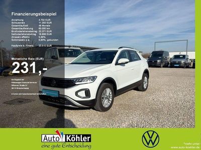 Gebraucht VW T-Roc Life 150 PS (110 kW) 2023 Weiß SUV