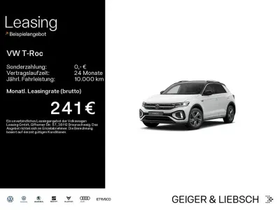 Gebraucht VW T-Roc R-line 150 PS (110 kW) 2025 Weiß SUV