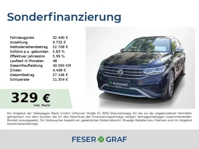 Gebraucht VW Tiguan Allspace Elegance 150 PS (110 kW) 2022 Schwarz SUV