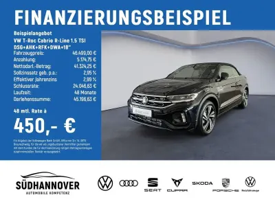 Neu VW T-Roc Cabriolet R-line 150 PS (110 kW) 2026 Schwarz Cabrio