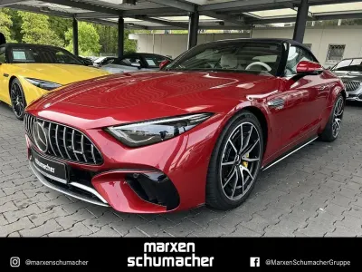 Second-hand Mercedes SL63 AMG Premium Plus 585 CP (430 kW) 2023 Roșu Cabrio