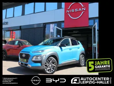 Gebraucht Hyundai Kona Premium 141 PS (103 kW) 2019 Blue lagoon / phantom black me SUV