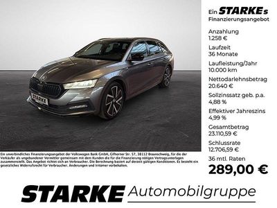Gebraucht Skoda Octavia SportLine 150 PS (110 kW) 2022 Grau (graphite grau metallic) Kombi