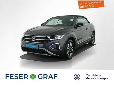 Gebraucht VW T-Roc Cabriolet Goal 116 PS (85 kW) 2025 Rauchgrau metallic schwarz Cabrio