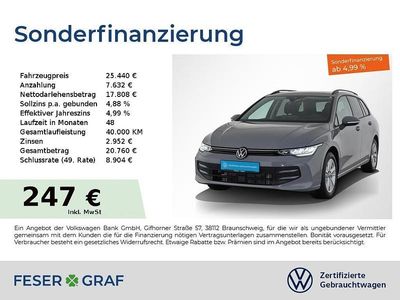 Grau Gebraucht 2024 VW Golf VIII Life Kombi | 25.440 € (Guter Preis)