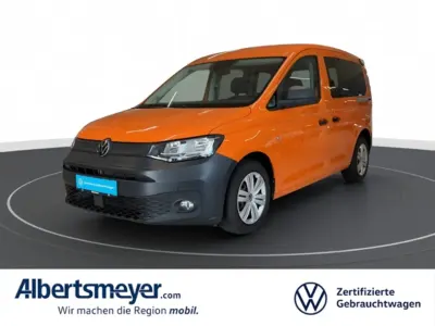 Gebraucht VW Caddy Basis 102 PS (75 kW) 2021 Orange Van / Kleinbus