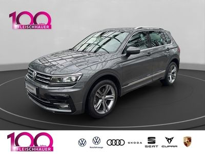 gebraucht VW Tiguan R-line 2.0 TSI 4Motion HUD Pano Navi LED elektr. Heckklappe