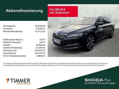 Gebraucht Skoda Superb Style 150 PS (110 kW) 2023 Schwarz Kombi