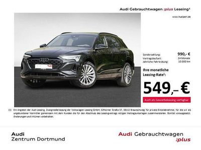 Brugt Audi Q8 e-tron S-Line 300 kW (408 HK) 2024 Sort SUV
