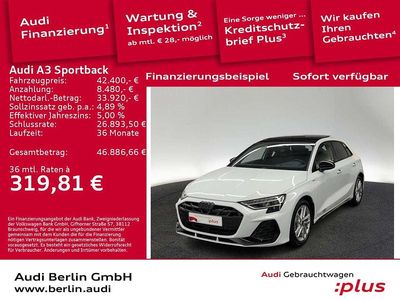 Gebraucht Audi A3 Ambiente 150 PS (110 kW) 2025 Gletscherweiß metallic Limousine