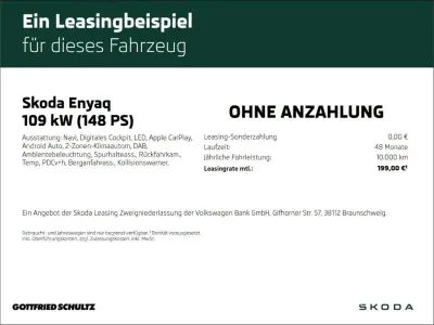Brugt Skoda Enyaq iV Loft 108 kW (148 HK) 2023 Blå SUV