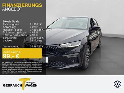 Gebraucht Skoda Scala Tour 116 PS (85 kW) 2025 Schwarz Kleinwagen