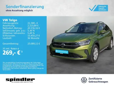 Gebraucht VW Taigo Life 150 PS (110 kW) 2023 Visual green metallic SUV