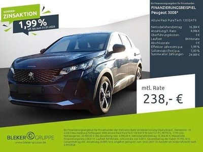 Gebraucht Peugeot 3008 Allure 131 PS (96 kW) 2023 Blau SUV