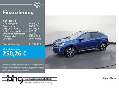 Second-hand VW Taigo Style 110 CP (80 kW) 2022 Albastru SUV