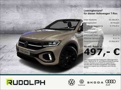 Neu VW T-Roc Cabriolet R-line 150 PS (110 kW) 2025 Silber Cabrio