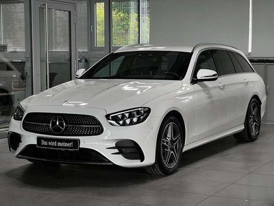 Weiß Gebraucht 2022 Mercedes E200 AMG line Kombi | 36.870 € (Fairer Preis)