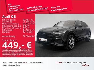 Gebraucht Audi Q8 S-Line 286 PS (210 kW) 2023 Mythosschwarz metallic SUV