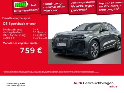 Gebraucht Audi Q6 Sportback e-tron S-Line 225 kW (306 PS) 2026 Grau SUV