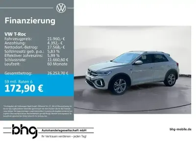 Brugt VW T-Roc R-line 110 HK (80 kW) 2024 Grå SUV