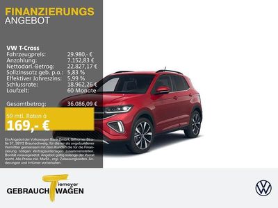 Rot Neu 2025 VW T-Cross R-line SUV | 29.980 € (Guter Preis)