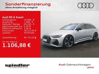 Gebraucht Audi RS6 Ambiente 600 PS (441 kW) 2022 Florettsilber metallic Kombi