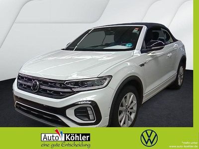 Gebraucht VW T-Roc Cabriolet R-line 150 PS (110 kW) 2025 Pure white schwarz Cabrio