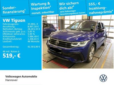 Usata VW Tiguan R-line 200 CV (147 kW) 2022 Blu SUV