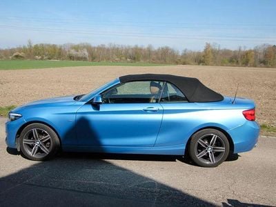 Usata BMW 218 Luxury Line 136 CV (100 kW) 2018 Blu Cabrio