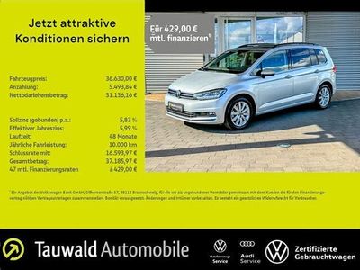 Gebraucht VW Touran Highline 150 PS (110 kW) 2022 Silber (reflexsilber metallic) Van / Kleinbus