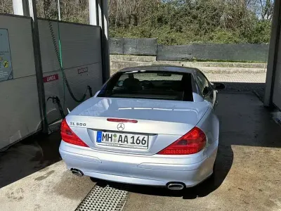 Gebraucht Mercedes SL500 306 PS (225 kW) 2002 Blau Cabrio