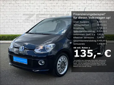 Gebraucht VW up! high up! 75 PS (55 kW) 2012 Schwarz Kleinwagen