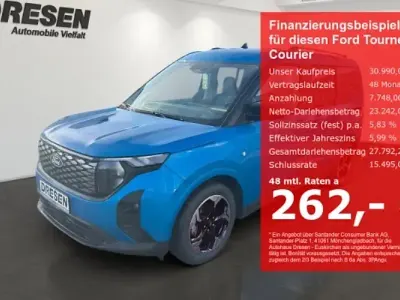 Neu Ford Tourneo Courier Titanium 100 kW (136 PS) 2026 Blau Van / Kleinbus