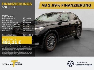 Schwarz Gebraucht 2024 VW Tiguan Elegance SUV | 42.990 € (Fairer Preis)