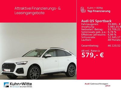 Weiß Gebraucht 2023 Audi Q5 Sportback S-Line SUV | 39.889 € (Superpreis)
