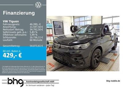 Gebraucht VW Tiguan R-line 193 PS (141 kW) 2025 Schwarz SUV