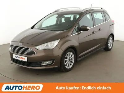 Gebraucht Ford Grand C-Max Titanium 125 PS (91 kW) 2019 Braun Van / Kleinbus