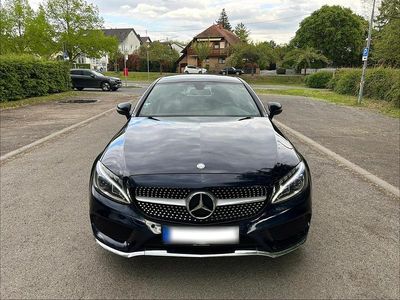Usata Mercedes C200 AMG 184 CV (135 kW) 2017 Blu Coupé