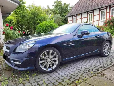Gebraucht Mercedes SLK200 AMG line 184 PS (135 kW) 2013 Blau Cabrio