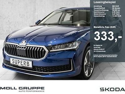 Blau Neu 2025 Skoda Superb Selection Kombi | 39.980 € (Superpreis)