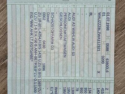 Gebraucht Audi A3 90 PS (66 kW) 1998 Weiß Kleinwagen