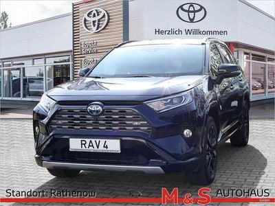 Gebraucht Toyota RAV4 Hybrid Style 222 PS (163 kW) 2020 Nagoyablau metallic / dach schwarz SUV