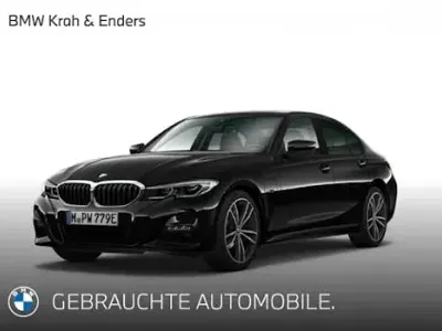 Gebraucht BMW 320e M Sport 204 PS (150 kW) 2022 Black sapphire metallic (schwarz) Limousine