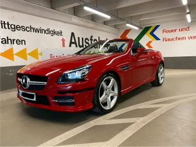 Second-hand Mercedes SLK200 AMG 184 CP (135 kW) 2015 Roșu Cabrio