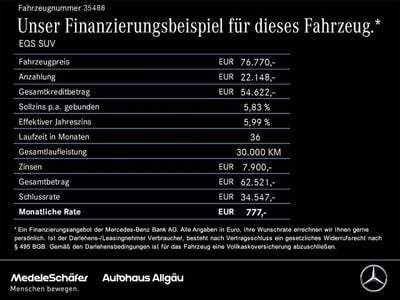 Lack hightechsilber (metallic) Gebraucht 2022 Mercedes EQS450+ AMG SUV | 76.770 € (Guter Preis)