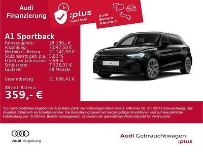 Gebraucht Audi A1 Sportback Advanced Plus 116 PS (85 kW) 2025 Mythosschwarz metallic Kleinwagen
