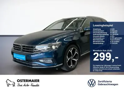 Gebraucht VW Passat Elegance 190 PS (139 kW) 2023 Aquamarinblau metallic Kombi